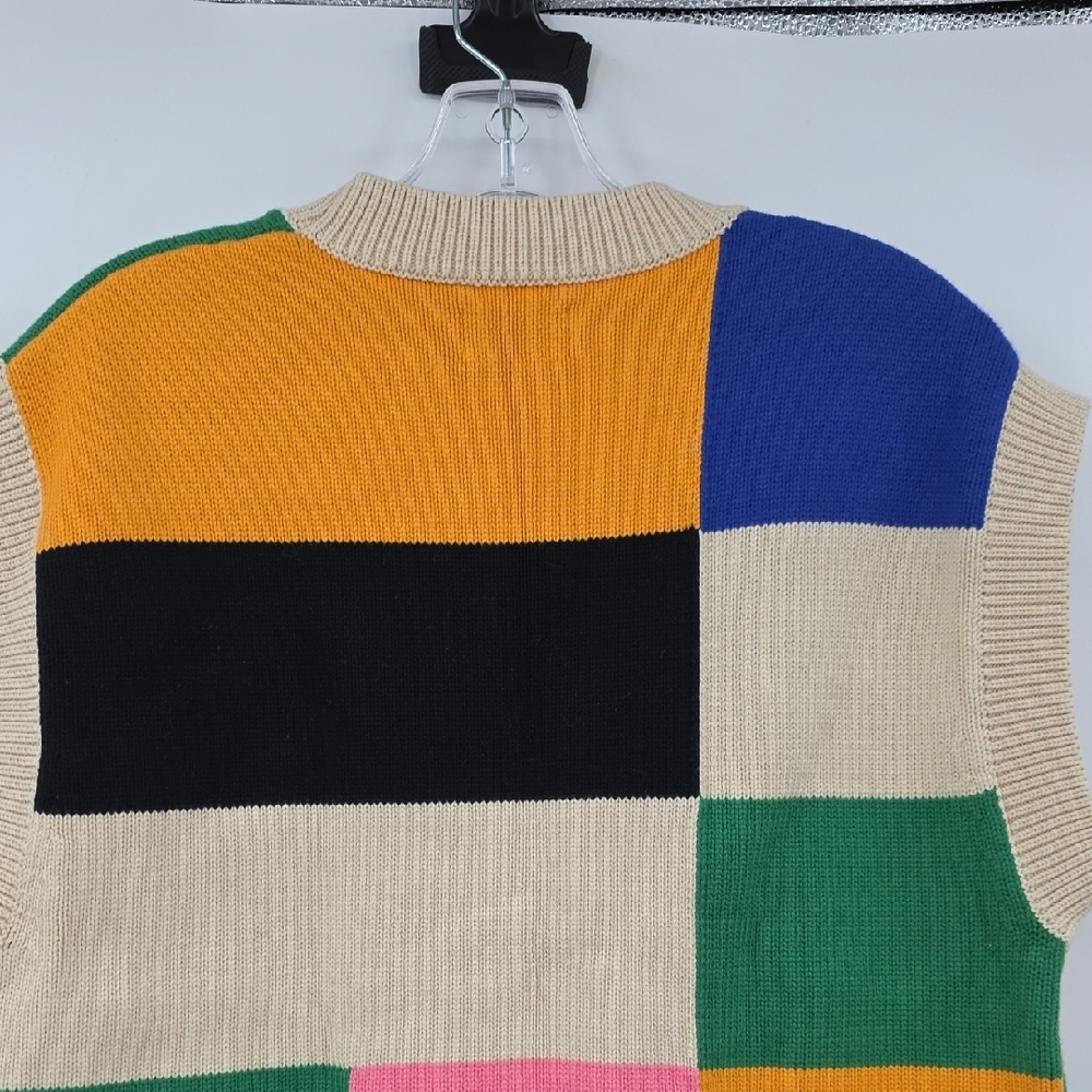 Stella Nova Multicolor Patchwork Sleeveless Sweat… - image 5